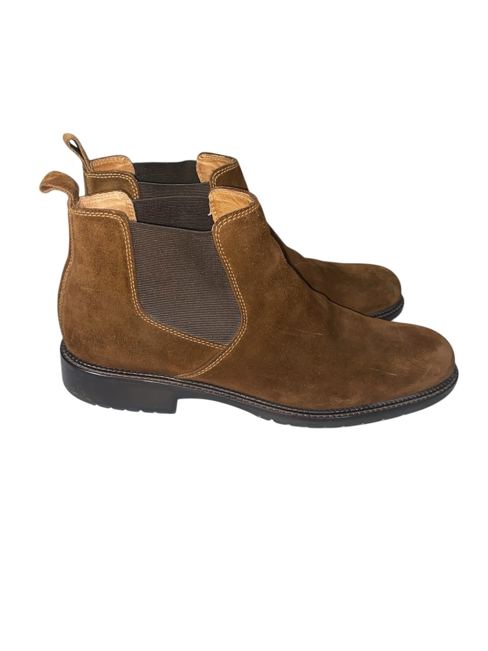 Johnston and Murphy Brown Suede Chelsea Boots Size 9.5 Chukka